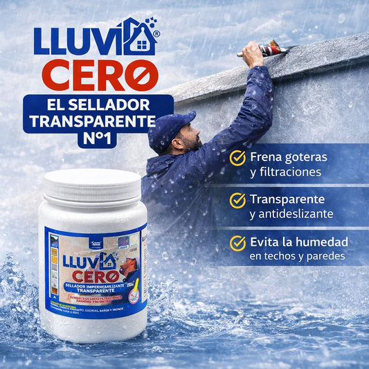 LLUVIA CERO® 1 Litro de Sellador Impermeabilizante Transparente