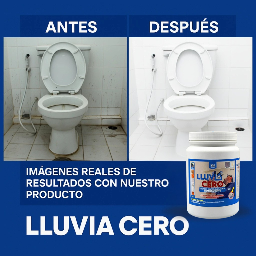 LLUVIA CERO® 4X1 de 4 LTS. de Sellador Impermeabilizante Transparente + Brocha de Regalo