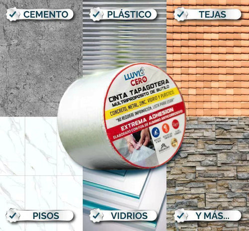 Cinta Selladora Impermeable 10 cm x 5 M | LLUVIA CERO®